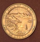 Alaska Medallic Art 49th Us State Commemorative Bronze Medal 1960 - W Box   Coa