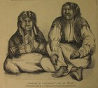1861 - Digger Indians Of California  Shavehead  To Mendocino Co   Wood Engraving