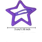 Paderison Star Hair Clips Purple