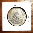 1948 Mexico Five Pesos 90  Silver Unc Coin Cuauhtemoc Obverse