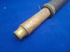 Antique Brass Leather Maritime Scope Glass Telescope Inscribed Day Or Night