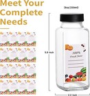 Glass Juice Bottle  Reusable Travel Juice Storage Container