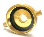 2-1 2  Female Nst X 1  Male Npt Fire Hose Hydrant Adapter Lead Free Brass