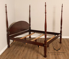 Craftique Mebane Rice Traditional Mahogany King Four Poster Bed