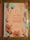 Erin Condren Coiled A5 Daily Wellness Planner  Laminate  Floral Pink - 3 Months