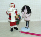 Miniature Resin Jolly Santa Clause  5 1 4  Tall  9oz   Dollhouse 1 12 Scale