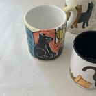 Lot Of 10 Vintage Cat Mugs 80s 90s Kitty Cat Feline Meow Kilban Kiln Craft Etc