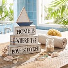 4 Pcs Farmhouse Table Decoration Home Sweet Decor home Boat