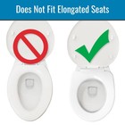Healthsmart Padded Raised Toilet Seat Riser  Standard Round  5 Inch