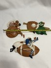 Burwood Sports Theme Wall Plaques Baseball Basketball Football Vintage Nba Nfl