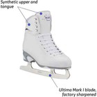 Jackson Skates Women s Ice Skates Softskate Js180 Size 9  White purple