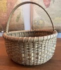 Antique Splint Bump Bottom Basket