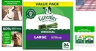 Natural Dental Dog Treats For Large Breeds     36oz  24 Count   Flavor