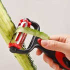 Stainless Steel 3-in-1 Vegetable Peeler   Julienne Slicer   Kitchen Fruit