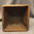 Antique Primitive Brown Wood Tapered Dovetailed 7 75    Rice Box