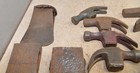 25 Vintage Axe Hammer Head Claw Pein   More Blacksmith Steel Collectible Lot A2