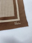 Valentini Women   s Silk Vintage Scarf In Brown W A Geometric 32  34  Ec