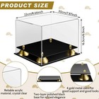 Clear Hat Display Case For Baseball Acrylic Autograph Hat Cap Helmet Holder S   