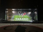 Houston Texans  Custom 2 Mini Helmet Display Case With Led Lights -texans