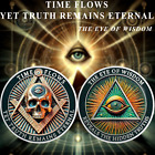 5 Pcs Masonic Coins Master Mason Freemason Brotherhood Challenge Coin Gifts Men