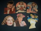 1940 s Hollywood Actresses Magazine Cutouts Lot Of 62 - Garson -goddard-np 3032b