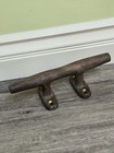 Antique Solid Bronze Brass Boat Rope Line Guide Cleat 10 Inch