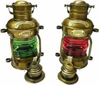 2  nautical Marine Brass Boat Light Antique Hanging Ship Anchor Oil Lamp Lantern