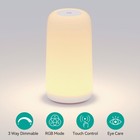 Touch Bedside Table Lamp   sleek Design   Rgb Mode  Multi-color Dimmable With   