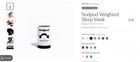 Nodpod The  Weighted  Sleep Mask - Blanket For Your Eyes Sleep Mask