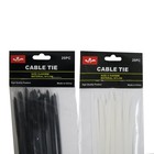 40pc 16  Heavy Duty Nylon Black White Zip Tie Down Set Plastic Cable Wire Strap