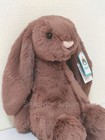 Jellycat  Plush Rabbit Bashful Fudge Bunny Medium H31cm 12in    Nwt  W gift Wrap
