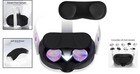 Luxurious Vr Lens Protector Cover For Quest 3s  Valve Index   Pico Ultra - Black