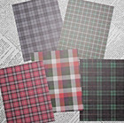 Christmas Card Making Kit  holiday Plaids  Paper   Embellishments Makes 5 Cards