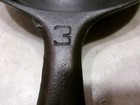 Beautiful Griswold Cast Iron  3 Large Block Logo Skillet  Clean  Ready To Use