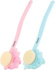 Tbestmax Loofah Back Scrubber Long Handle Shower Body Brush With Soft Mesh Spong