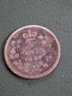1872 Canada Silver Five Cents Nickel Coin  5-cents 5c