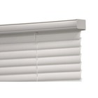 Cordless Vinyl Light Filtering Mini Blinds For Window White 31 Inch Width By 64