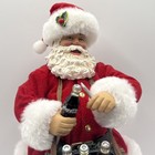 Coca Cola Santa Claus Figurine Bottle Carrier Tray Christmas Collectible 11 1 2   