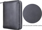 Genuine Leather Credit Card Holder Case Rfid Travel Passport Wallet