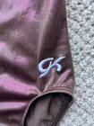 Gk  Girls Brown And Pink Sparkle Gymnastics Leotard  Size Small