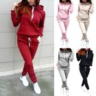 Hoodie Tops Pants Sweatshirt Tracksuit Women Casual Sports 2pcs set Sweat Suit