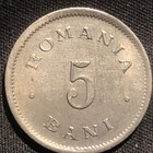 1900 Romania 5 Bani Copper-nickel Coin - Au  about Uncirculated  Condition