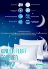 2 Toddler Pillows - W 300t Cotton   Down - Kinder Fluff Award Winning