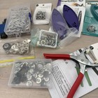 Snap Setter Tool Lot Dritz Size 14 16 Pliers Assorted Metal Snaps Craft