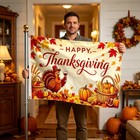 Thanksgiving Flag 3x5 Double Sided  Happy Thanksgiving Flag With Grommets