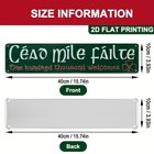 2d Vintage Irish Celtic Welcome Metal Sign Iron Wall Plaque Home Door Hanging