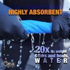 3-pack Pva Synthetic Reusable Cleaning Chamois Cloth For Car Home Garden 17   x13 