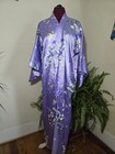 Vtg Kimono Robe 2pc Lot Made In Japan Japanese One Size Teal Purple Geisha Print