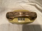 Western Electric Bell Yellow Princess brass Push Button Phone Vintage No Cord