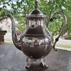 Vintage F b  Rogers 3 Piece Silver Plate Set Coffee Tea Pot 